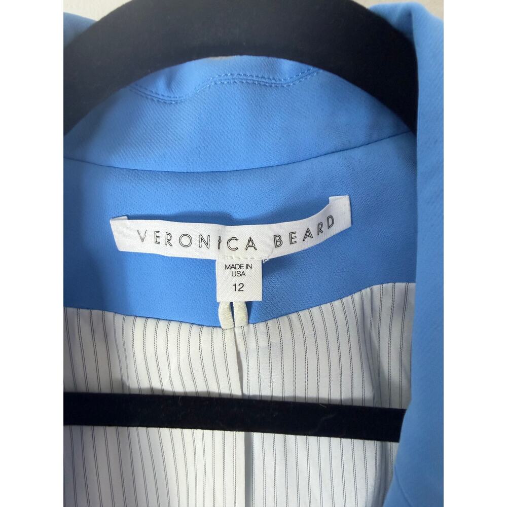 Veronica Beard Blue Dickey Blazer Jacket Office Business Casual - Picture 3 of 10
